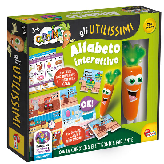 Liscianigiochi - Carotina Gli Utilissimi Penna Parlante Alfabeto Interattivo