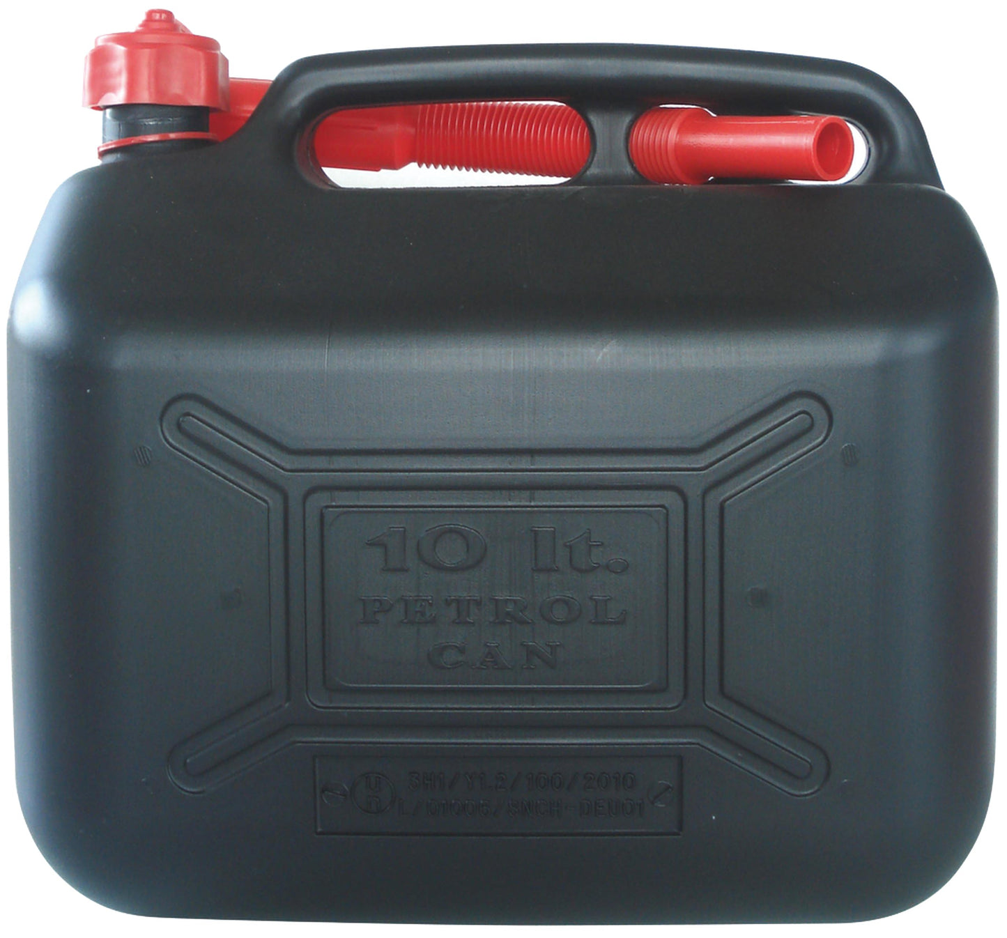 Rally 21038 - Tanica Plastica Omologata, 10 Lt, Nera - View Stripe