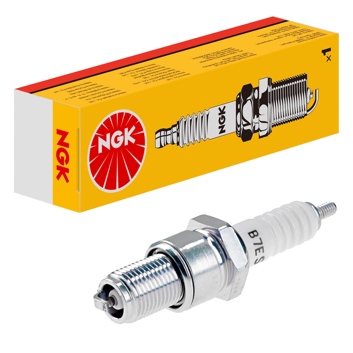 Candela di accensione NGK B10ES, 7928| Yellow Box | 1 pezzo