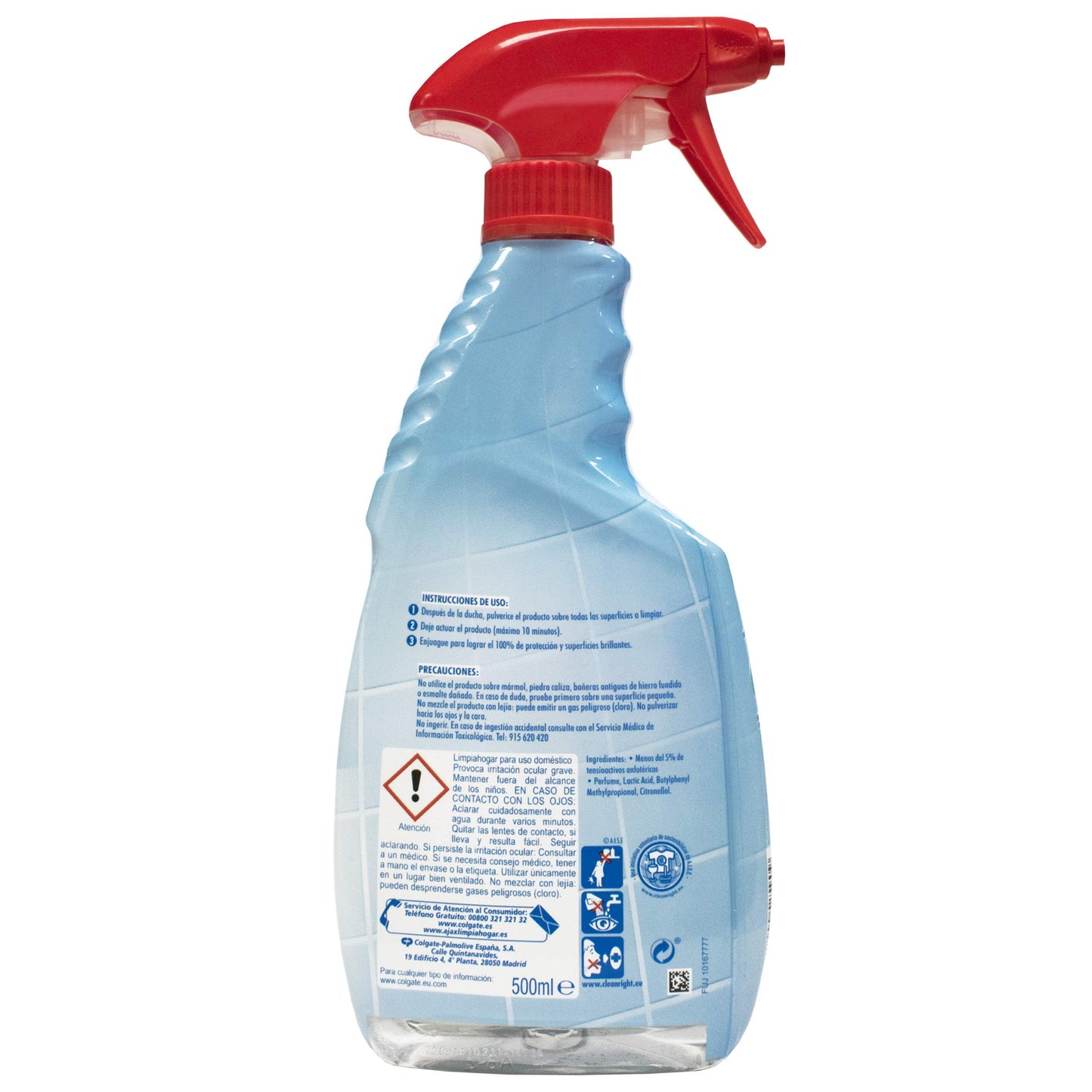 AJAX Detergente 2 in 1 shower power pistola 500 ml