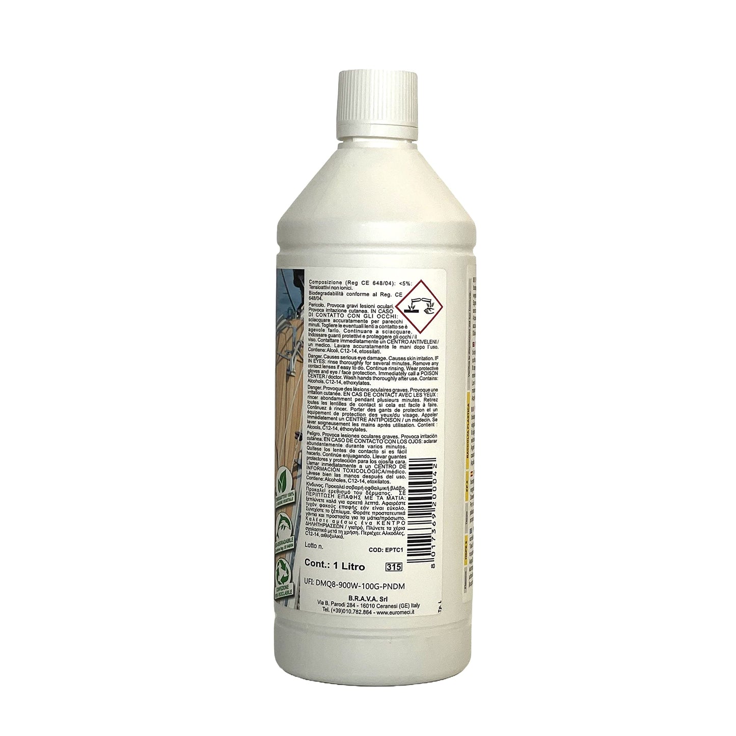 Euromeci Pen Teak Cleaner, Detergente per Teak, 1.000 ml
