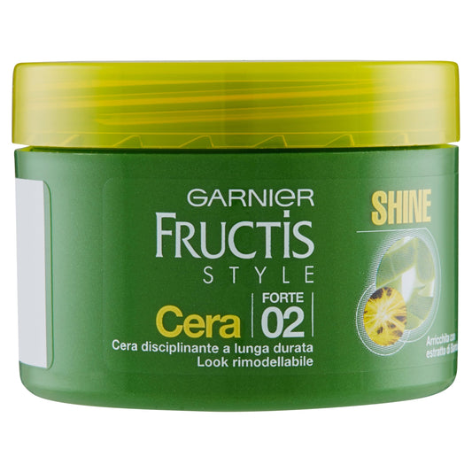 Garnier Fructis Style Shine Cera Disciplinanate a Lunga Durata Fissaggio Forte, 75 ml