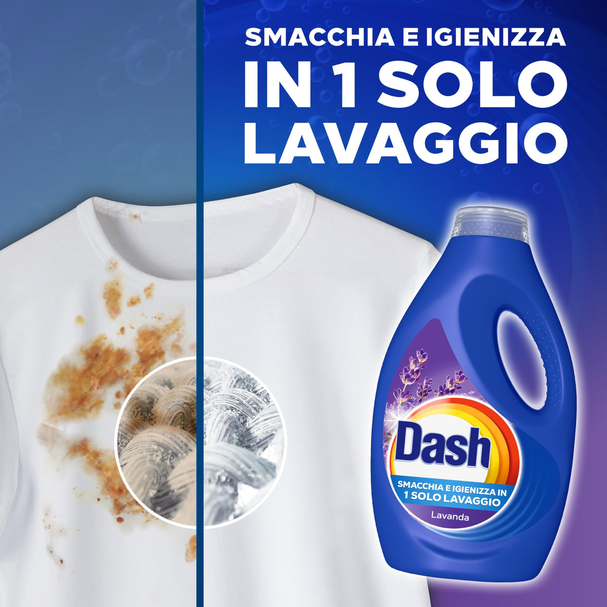 Dash Pods Detersivo In Capsule, 60 Lavaggi, Lavanda, Rimuove Le Macchie, Igienizza, Dona Freschezza, Brillantezza Per I Capi