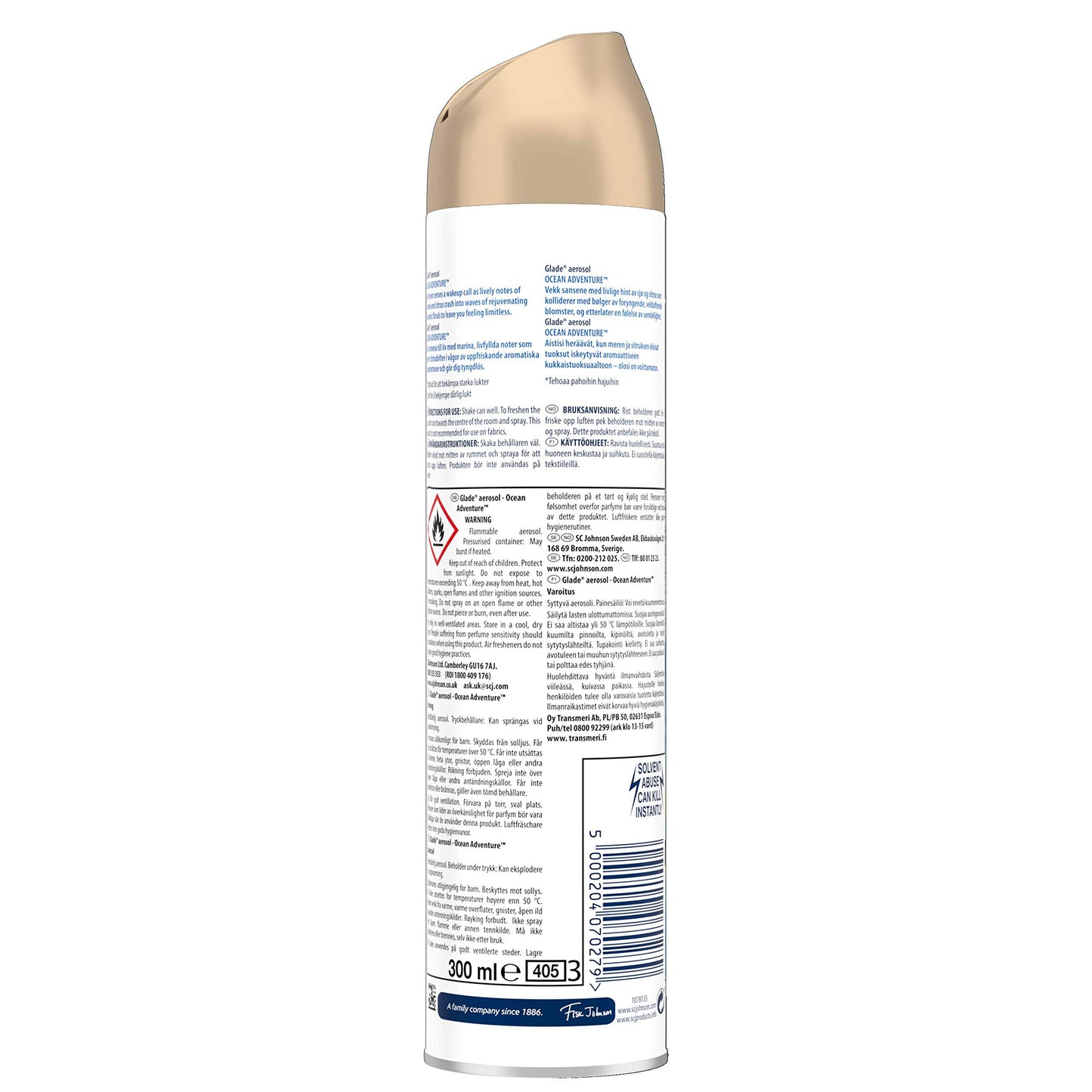 Glade Glade - Deodorante aerosol Ocean Adventure, 300 ml, confezione da 12
