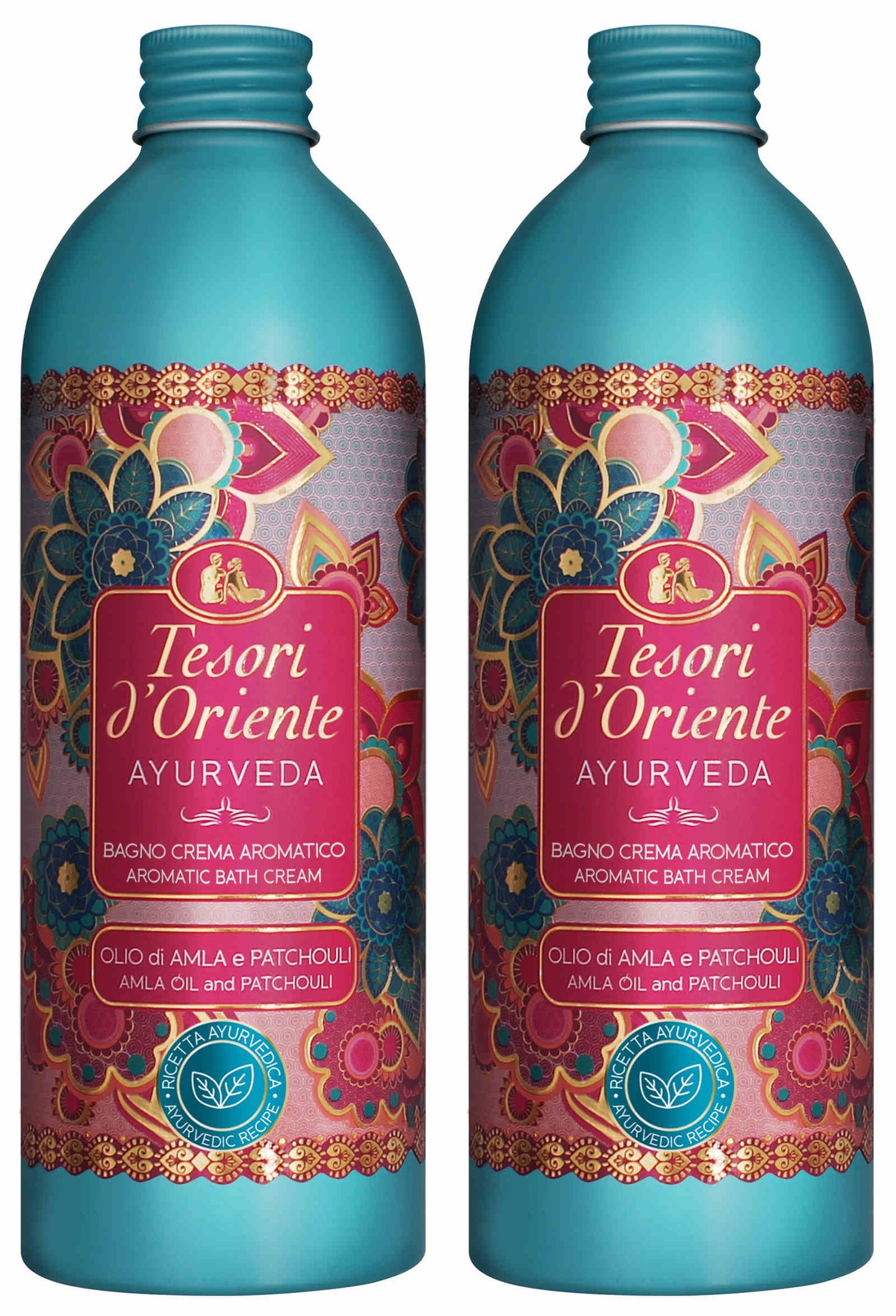 2 X Tesori d'oriente AYURVEDA 500 ML schiuma bagno doccia crema bagno