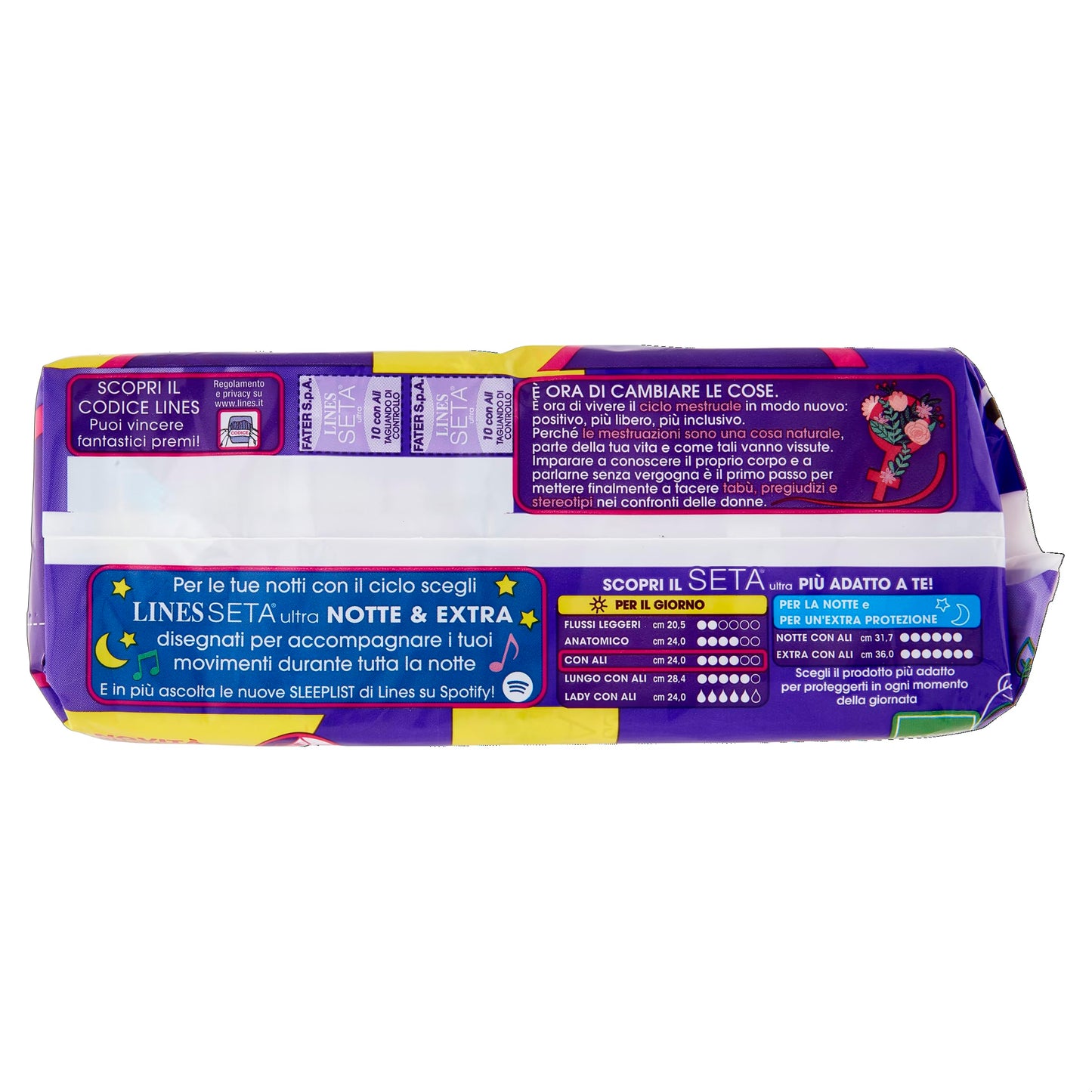 Lines Assorbenti Seta Ultra Vpdown Ali, 20pz