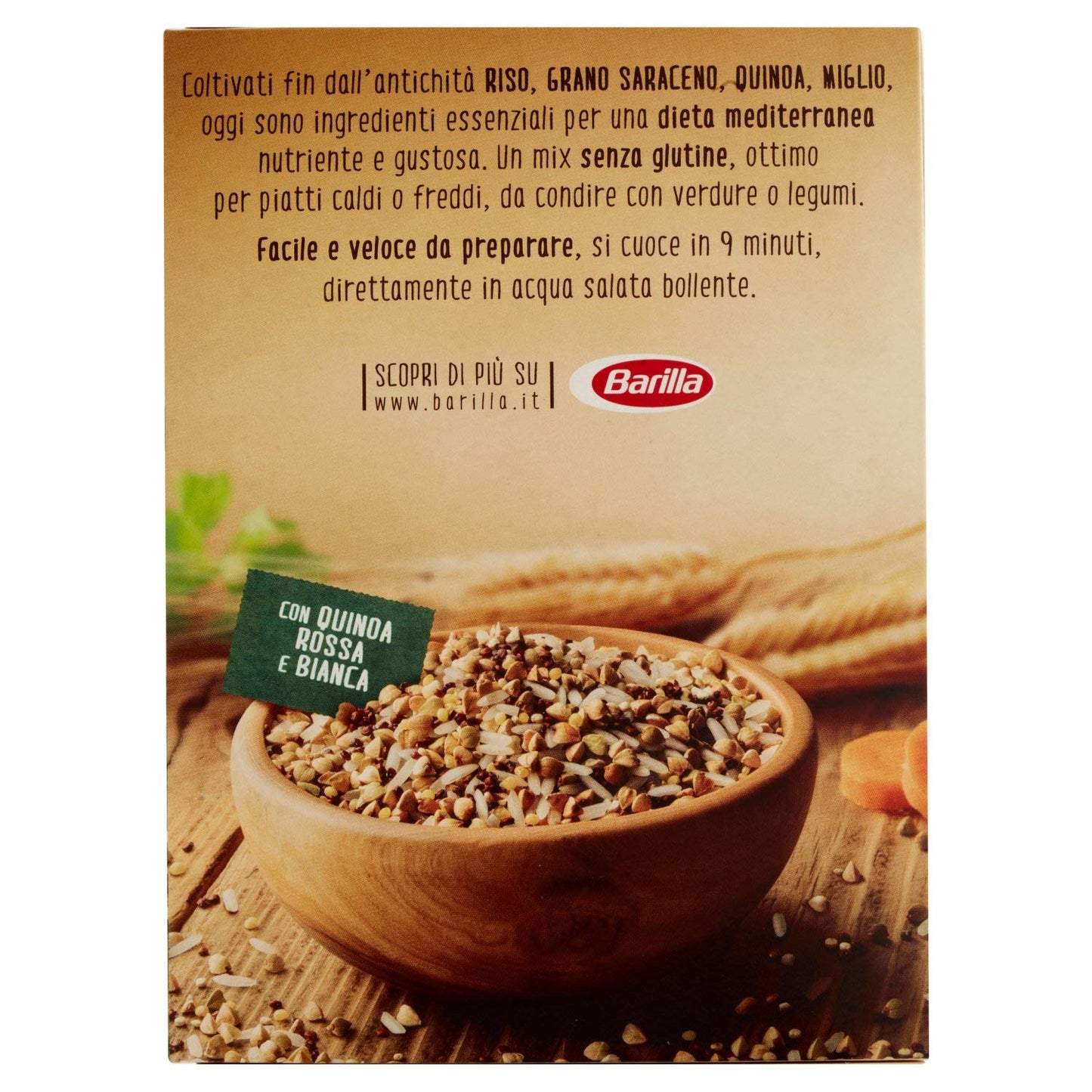 Barilla, Mix di Cereali e Quinoa - Senza Glutine - Ricco di Proteine e Fibre - Confezione da 1.92 kg