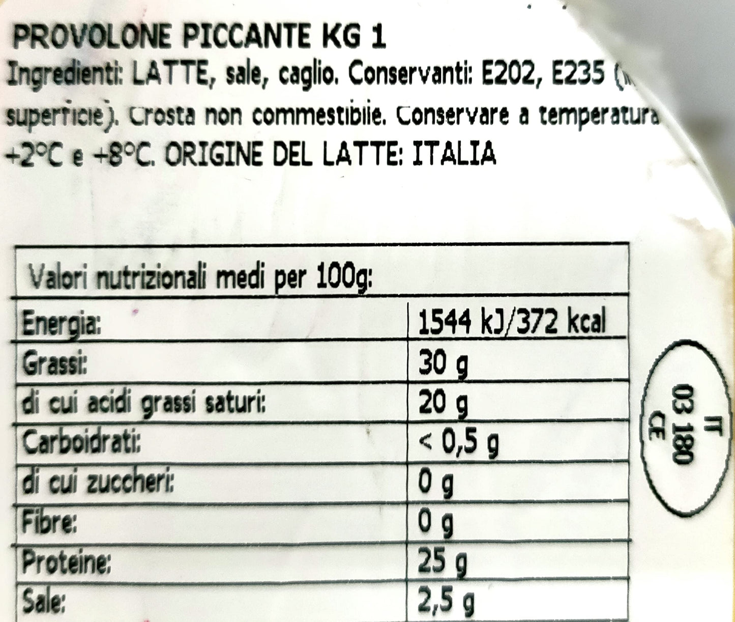 Formaggio Provolone Piccante Auricchio 1Kg