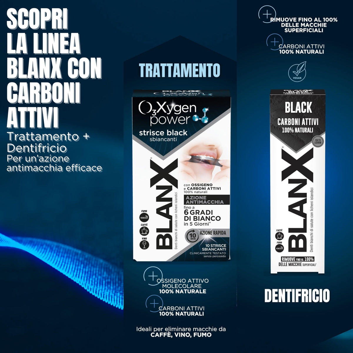 BlanX Dentifricio Licheni Islandici 100% Naturali,