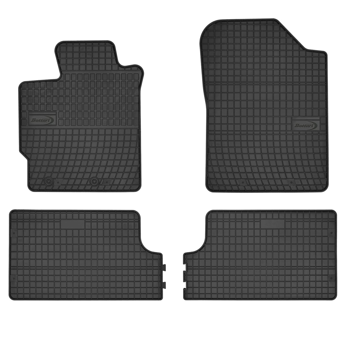Bottari 39701 Set tappeti auto in gomma su misura per Yaris - Modello dal 2011