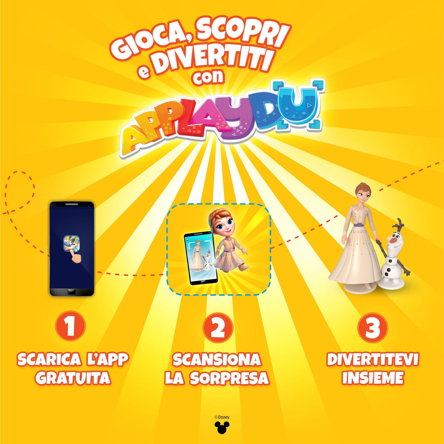 Kinder GranSorpresa Gigante Disney Frozen - Uovo di Pasqua Kinder 2025 di Finissimo Cioccolato al Latte con Sorpresa Disney Frozen, Idea Regalo Pasqua, 320 Grammi