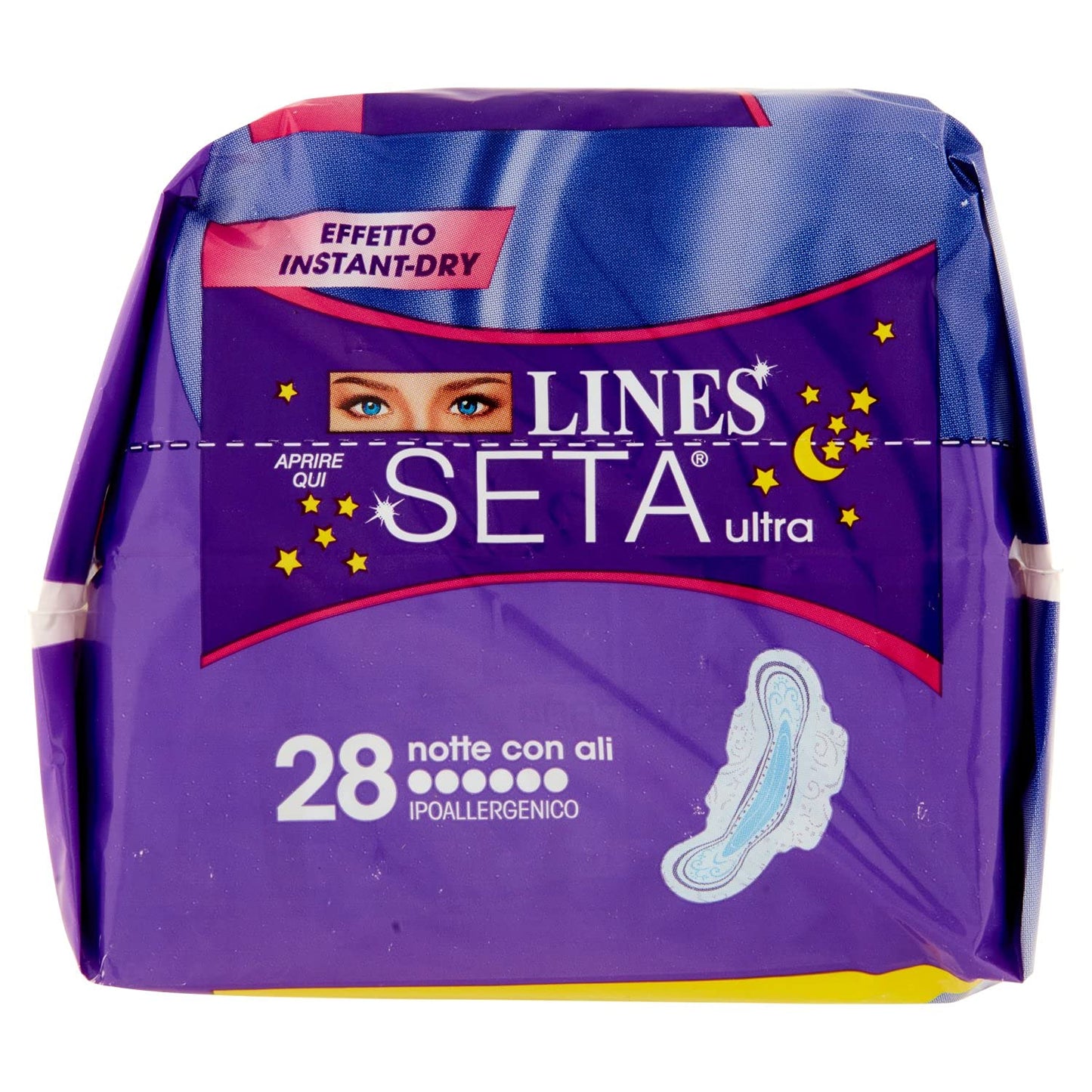 Lines Assorbenti Seta Ultra Notte, 28 Pezzi