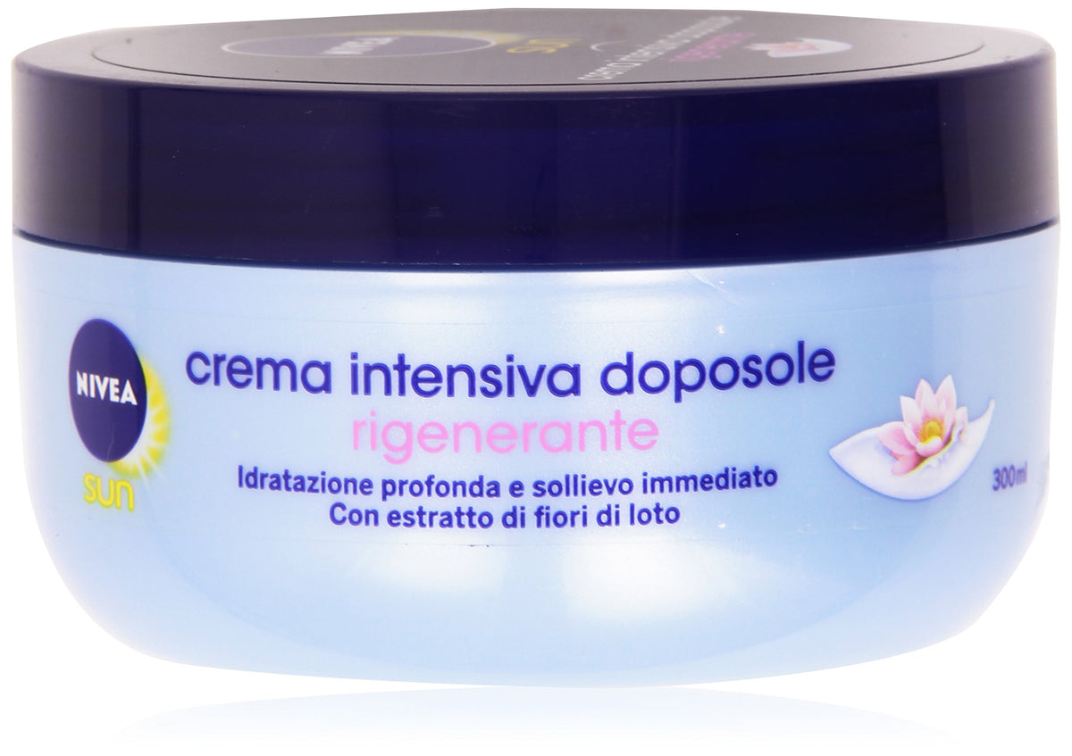 Nivea Sun Crema Intensiva Doposole Rigenerante con Estratto di Fiori di Loto - 300 ml