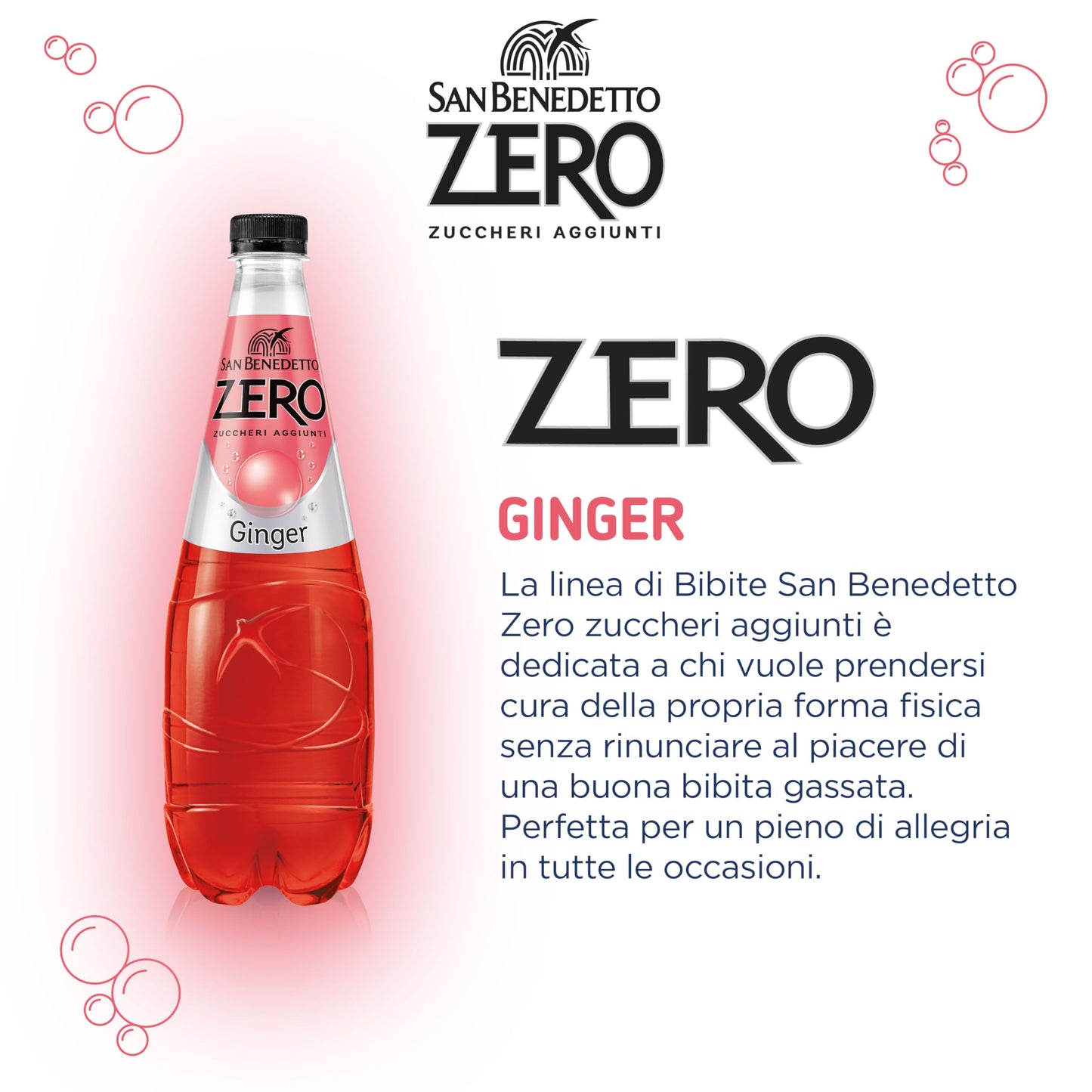 San Benedetto DRINK_FLAVORED Ginger 750 ml (Confezione da 6)