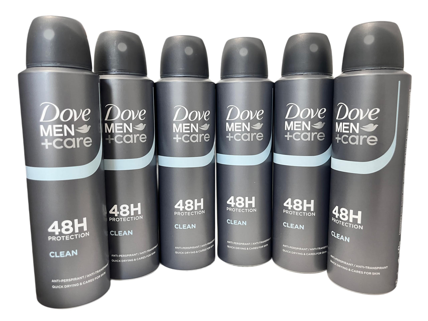 Dove Men & Care Deodorante Spray Antitraspirante Bodyspray Clean Comfort, 6 x 150 ml