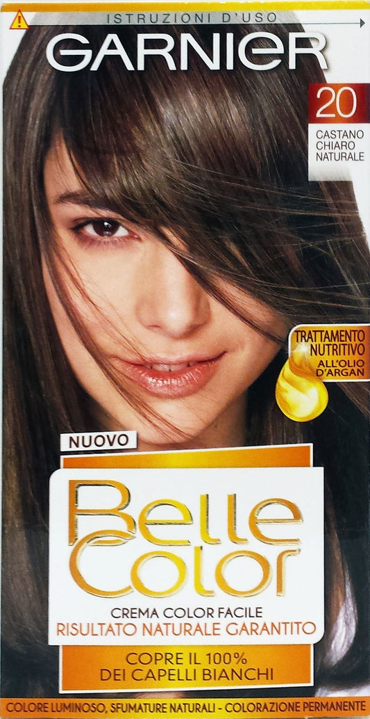 6 x BELLE COLOR Cr.Col.Castano Chiaro Naturale 20