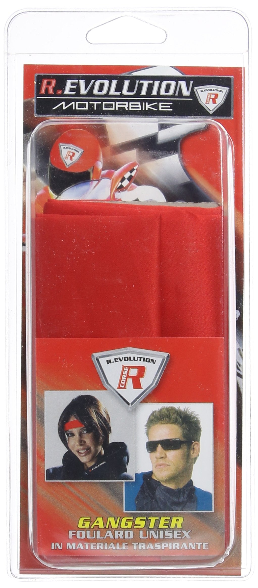 Bottari 62690 Sciarpa di Seta Foular per Moto, Nero