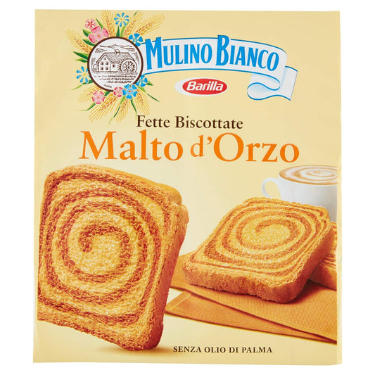 Mulino Bianco - Fette Biscottate, Armonie Malto Orzo - 4 confezioni da 315 g [1260 g]