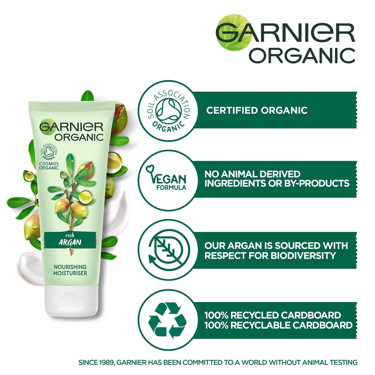 Garnier Bio Argan Ricca cura dell'umidità, protegge e nutre intensamente, idrata fino a 48 ore, 50 ml