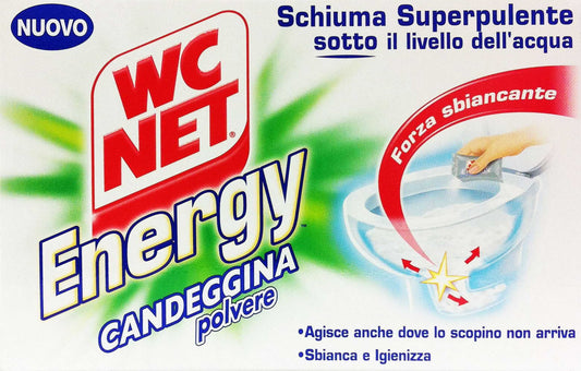 12 x WCNET ENERGY Pulitore W.C. Polvere Candeggina 240 GR