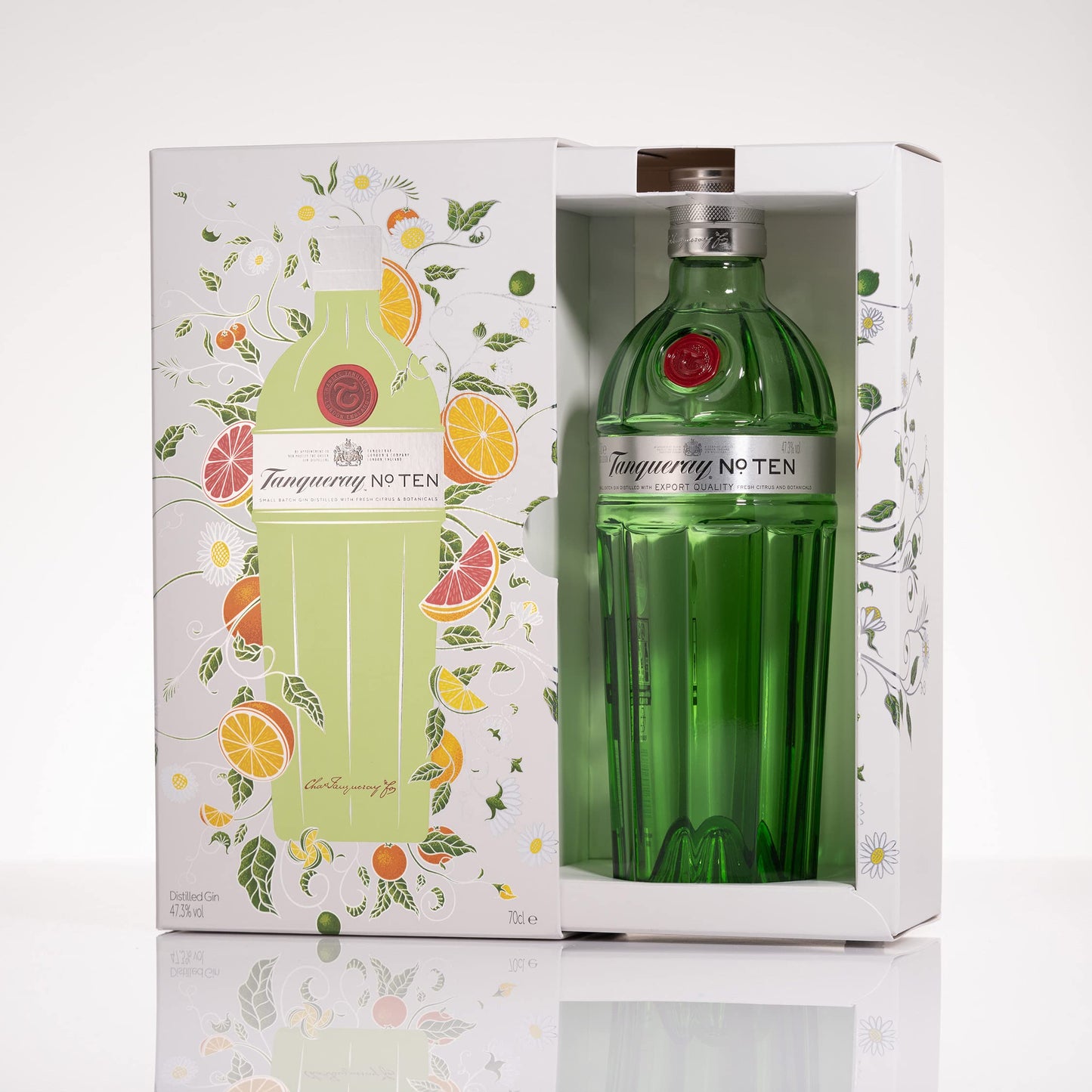 Tanqueray No. Ten Distilled en caja para regalo, ginebra, 700 ml