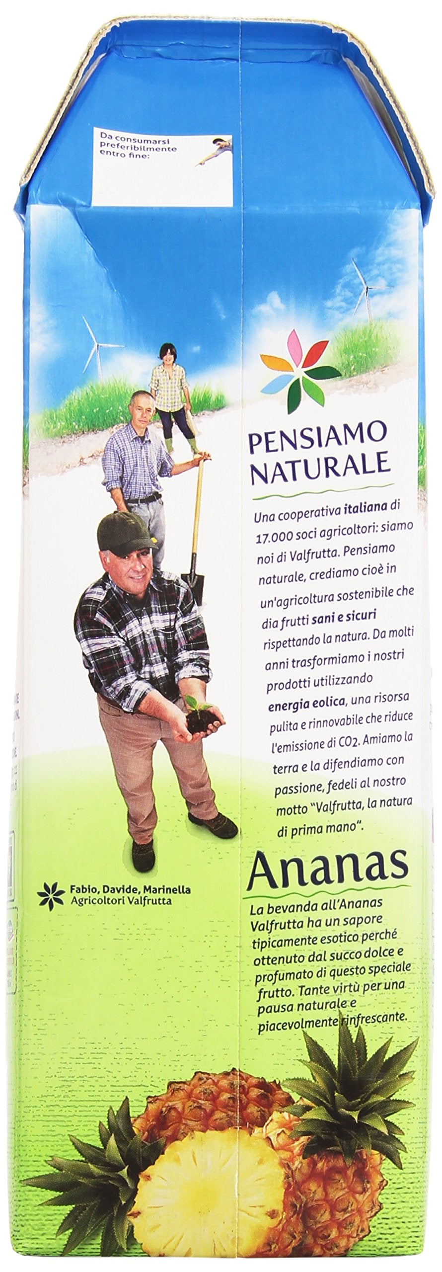 Valfrutta Bevanda Analcolica, Ananas - 6 Confezione da 1500 ml
