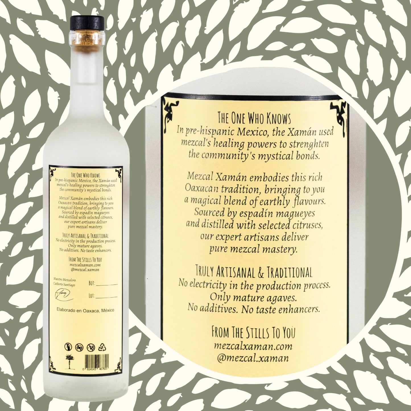 Mezcal Xamán Espadín Joven Mescal Artigianale Messicano, 100% Agave, Blanco 70cl, 42% Vol Mezcal Versatile, Delizioso nei Cocktail o da Gustare da Solo