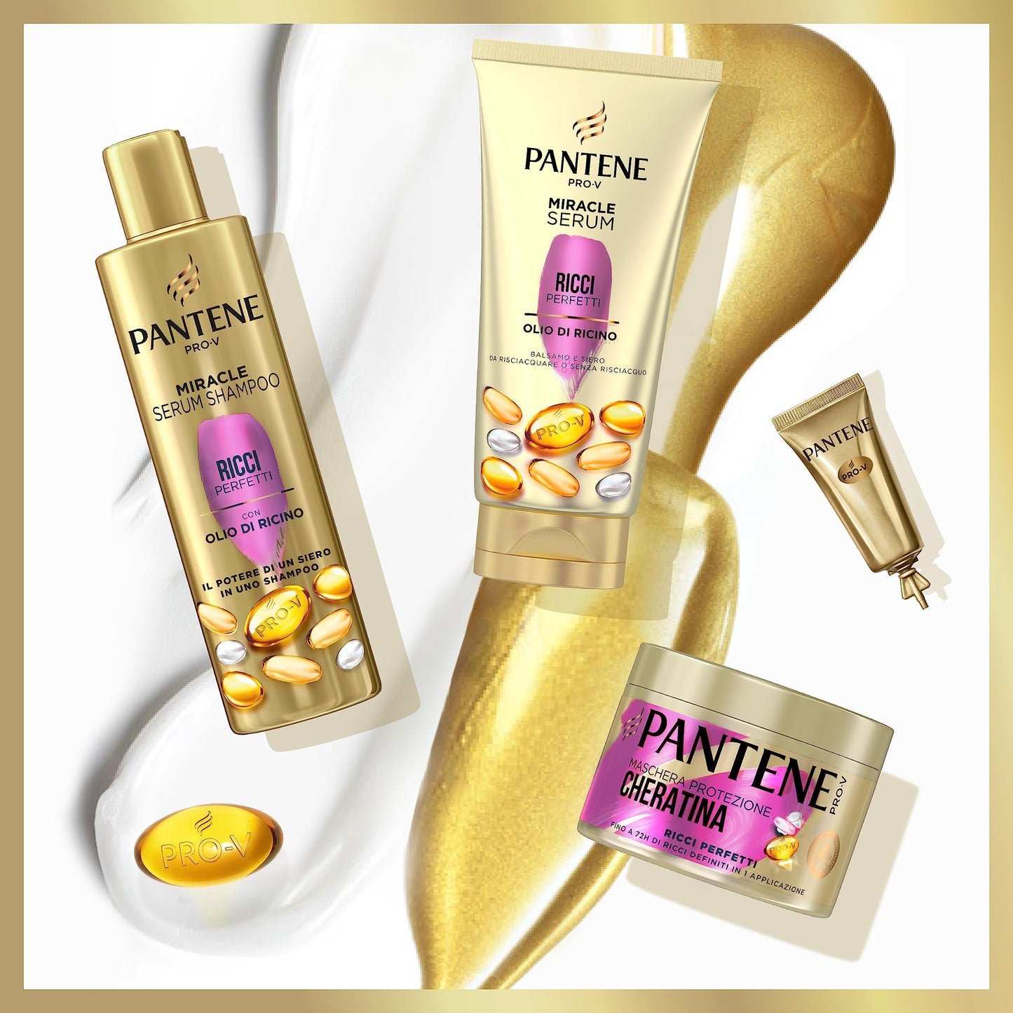 Pantene Pro-V Maschera Capelli, Protezione Cheratina, Ricci Perfetti, Fino A 72h Di Ricci Definiti In 1 Applicazione Per Ricci Crespi, Ribelli, 300 ml