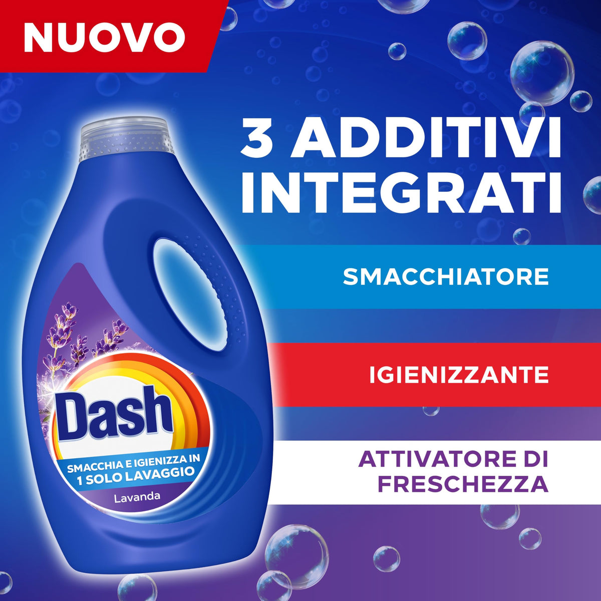 Dash Pods Detersivo In Capsule, 60 Lavaggi, Lavanda, Rimuove Le Macchie, Igienizza, Dona Freschezza, Brillantezza Per I Capi