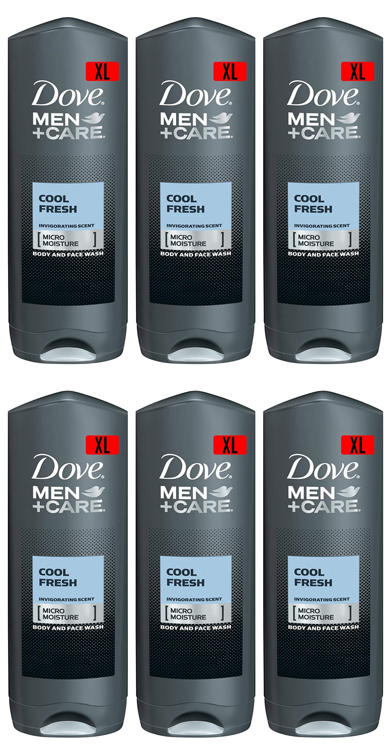 Dove, Men Plus Care Cool Fresh, bagnodoccia, confezione da 6 (6 x 0,4 l)