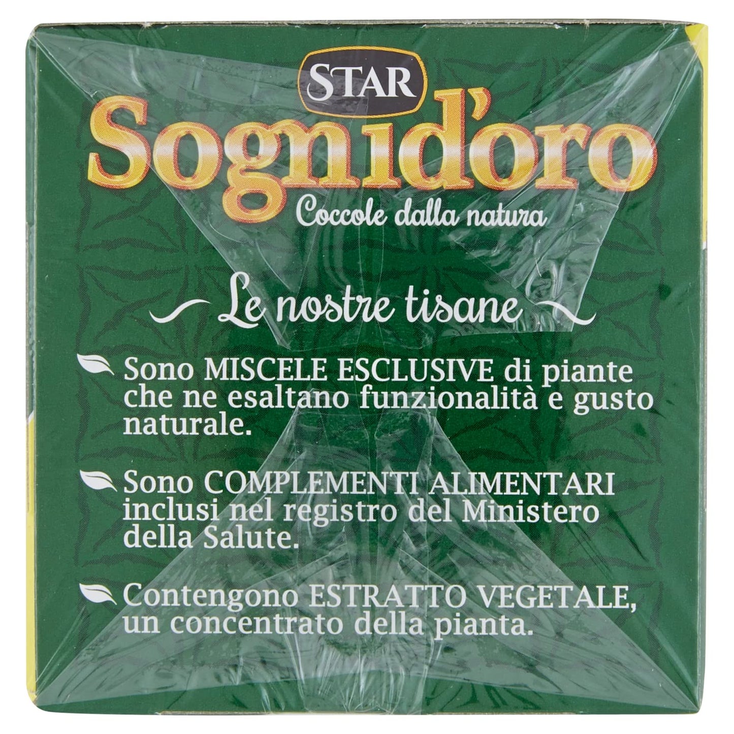 Sognid'oro - Tisana Snellente , con Te' Verde, Guarana' e Liquirizia, 20 filtri - 40 g