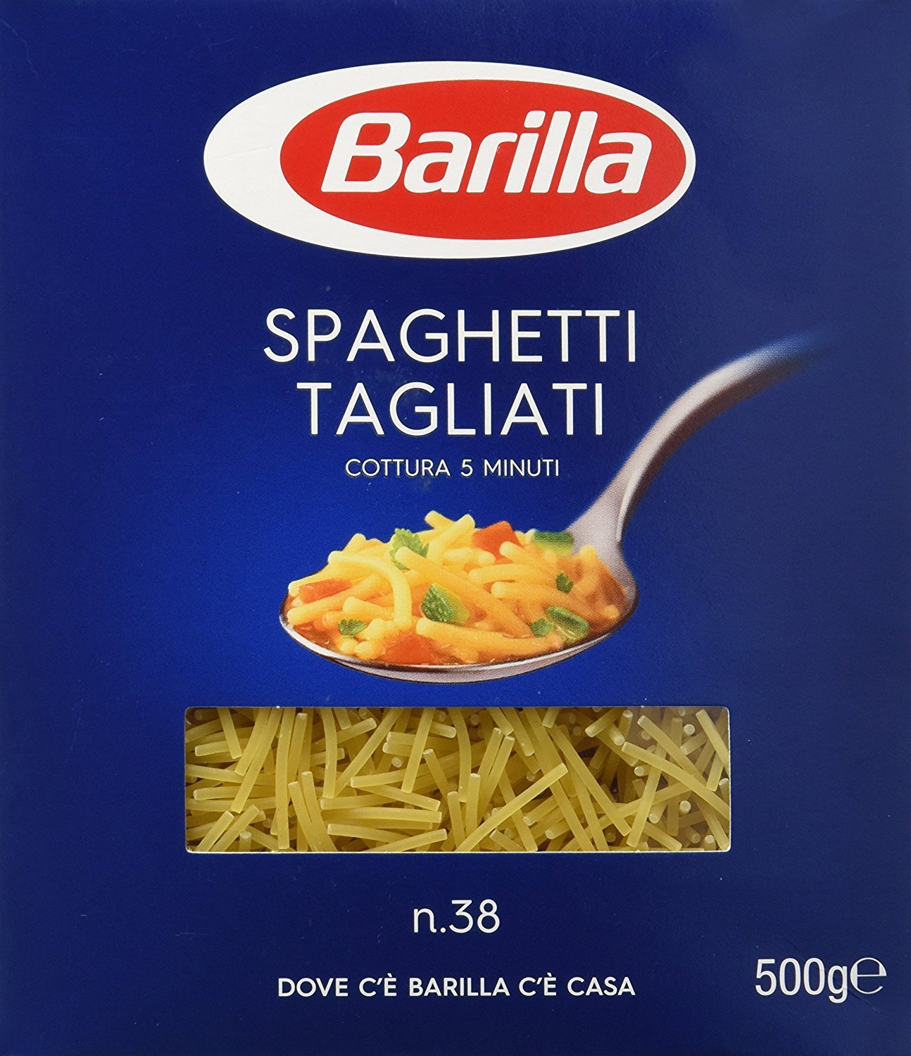 Barilla 20 x Spaghetti Tagliati No. 38 Italian Pasta 500 g Pack