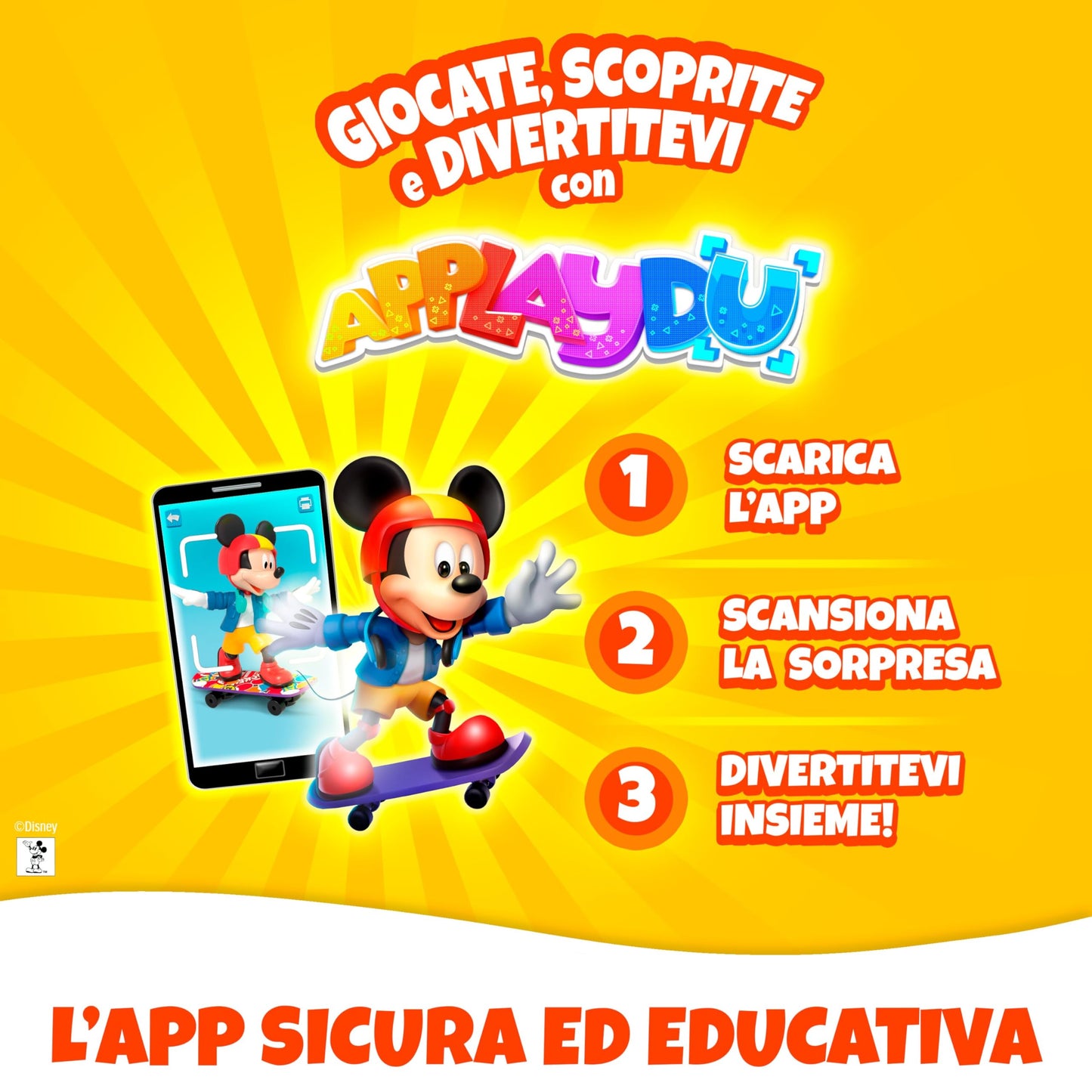 Kinder GranSorpresa Mickey and Friends, Uovo di Pasqua Kinder 2026 di Finissimo Cioccolato al Latte con Sorpresa Mickey and Friends, 150 g