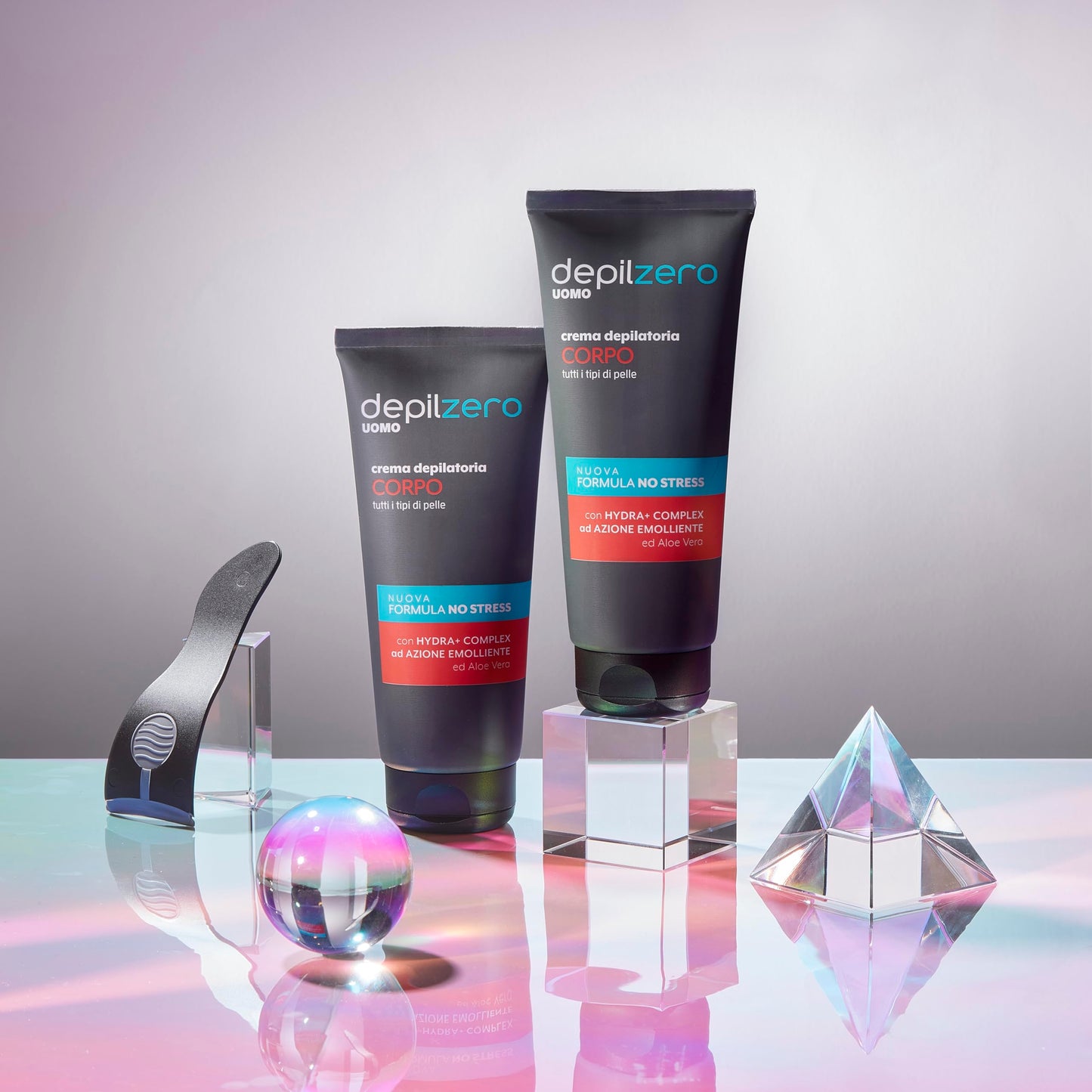 Depilzero - Crema Depilatoria Uomo, con Aloe Vera, Elimina il pelo lasciando la pelle Liscia e Morbida, 200ml