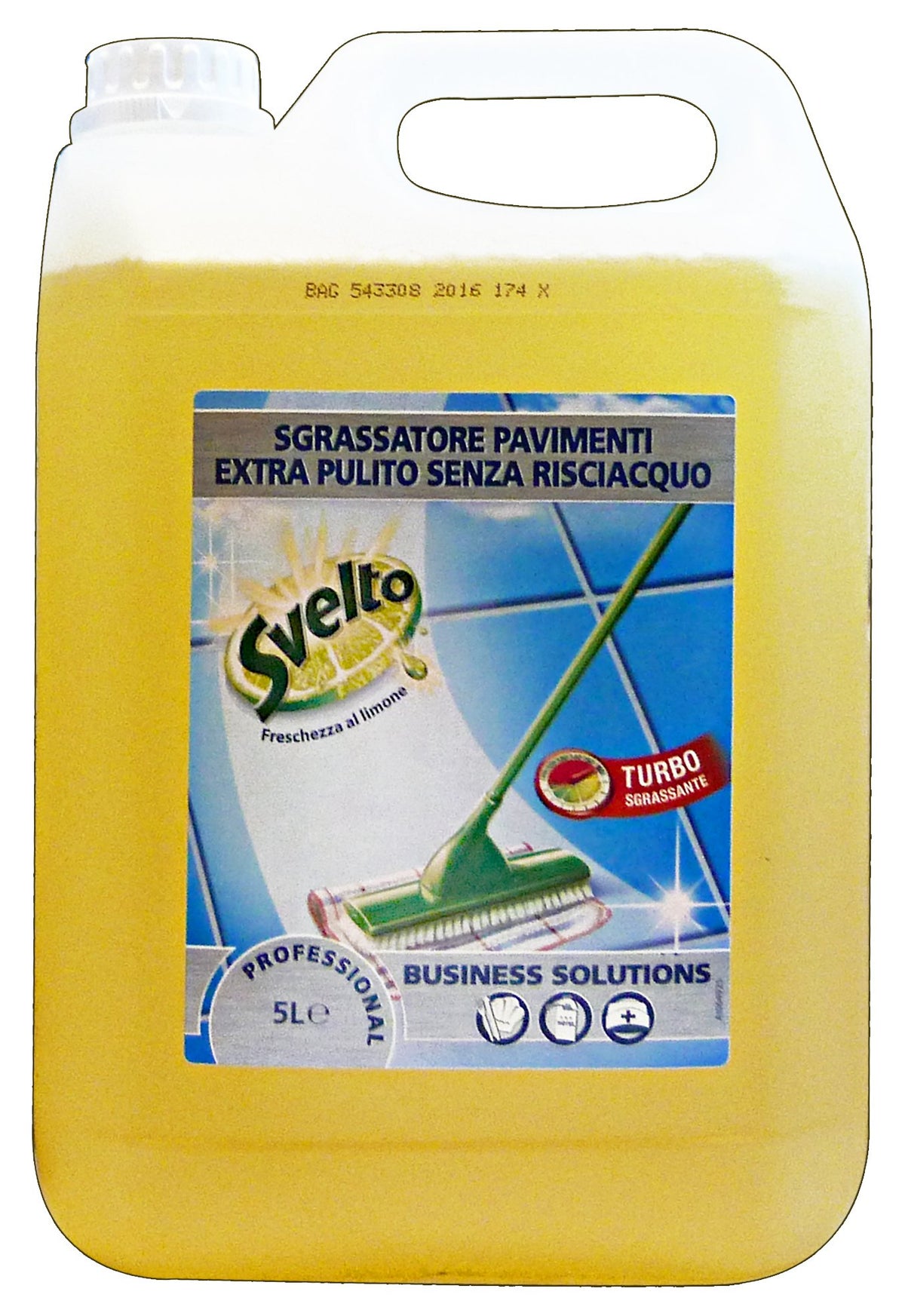 SVELTO Set 2 SVELTO Detersivo pavimenti professionale 5 lt. limone sgrassante