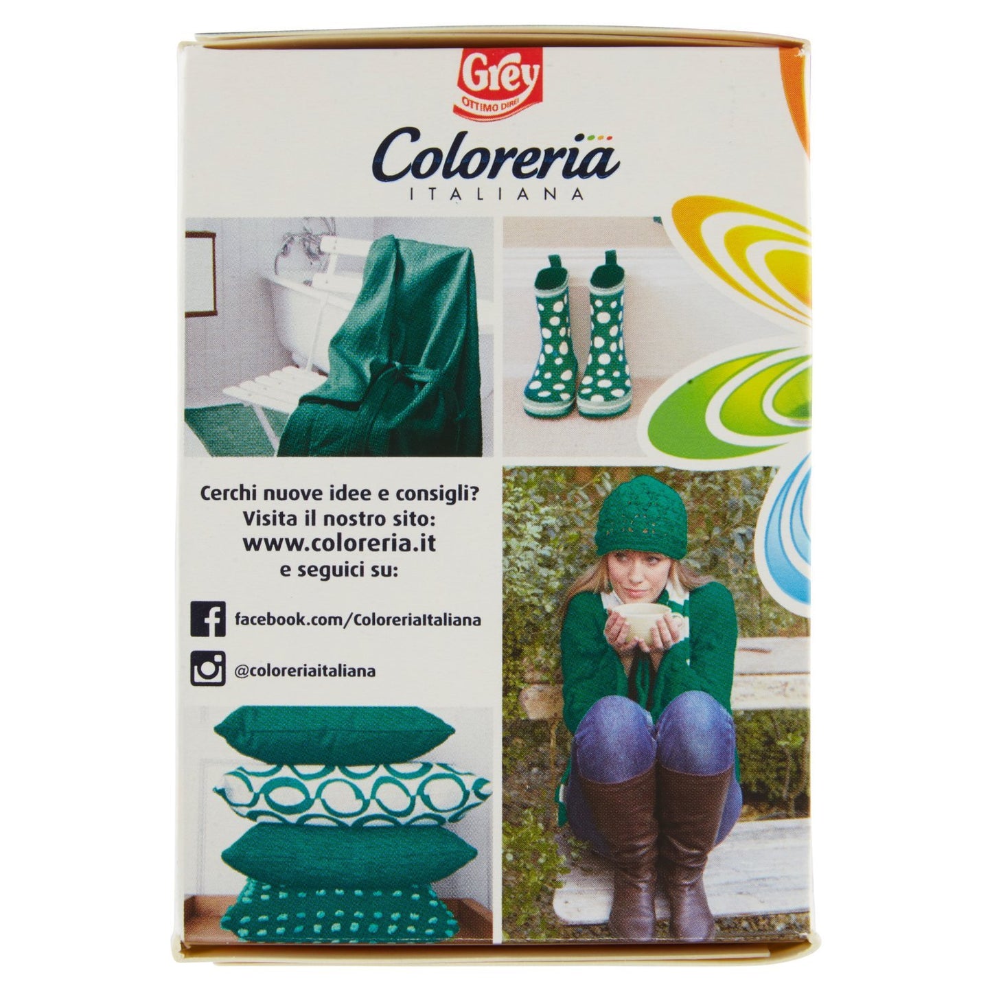 Grey Colorante per Tessuti Coloreria Italiana, Verde Smeraldo - 1 Pacco