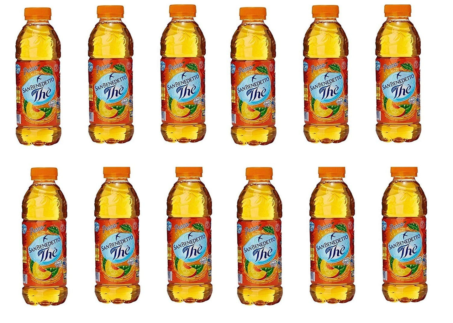 12 x San benedetto tè freddo Pesca Il PET 50 cl Tea The Refresh Soft Drink