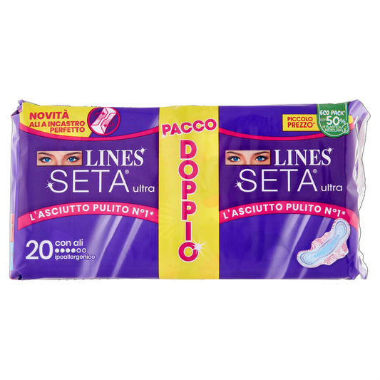 Lines Assorbenti Seta Ultra Vpdown Ali, 20pz