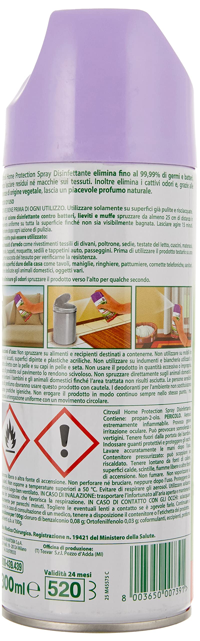 CITROSIL SPRAY DISINFETTANTE LAVANDA 300 ML