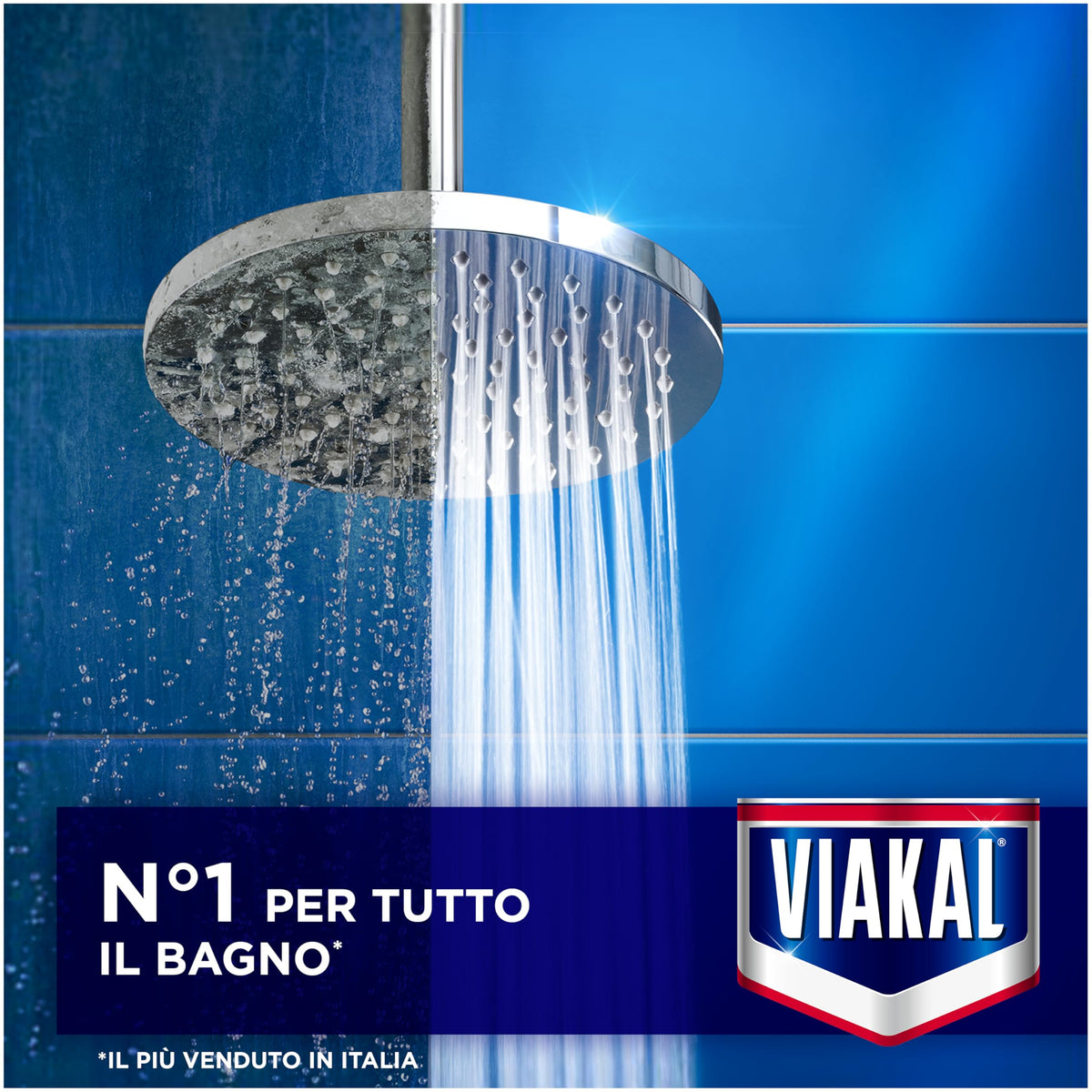 Viakal Profumo Fresco Spray Per Rimuovere Fino Al 100% Di Calcare Con Tecnologia Anti-Goccia