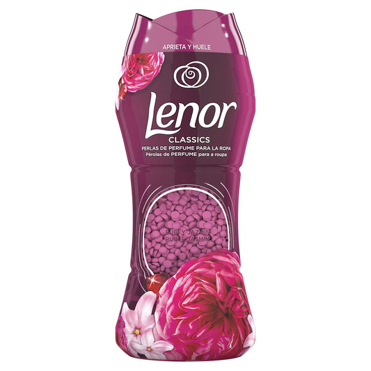 Lenor Rubino e gelsomino 210 g, le fragranze che ti adorano non durano mai fino a 12 settimane per i vestiti riposti.