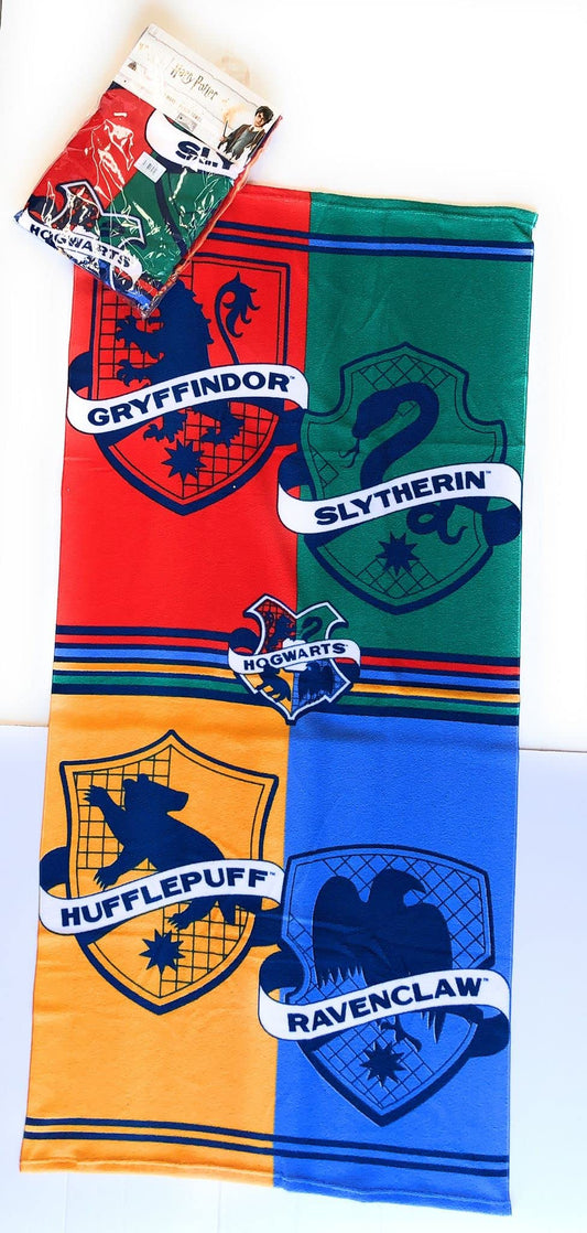 Telo Mare - Asciugamano licenziato Harry Potter - Gryffindor - mufflepuff - Ravenclaw - Slytnerin - misure 140 x 70 cm