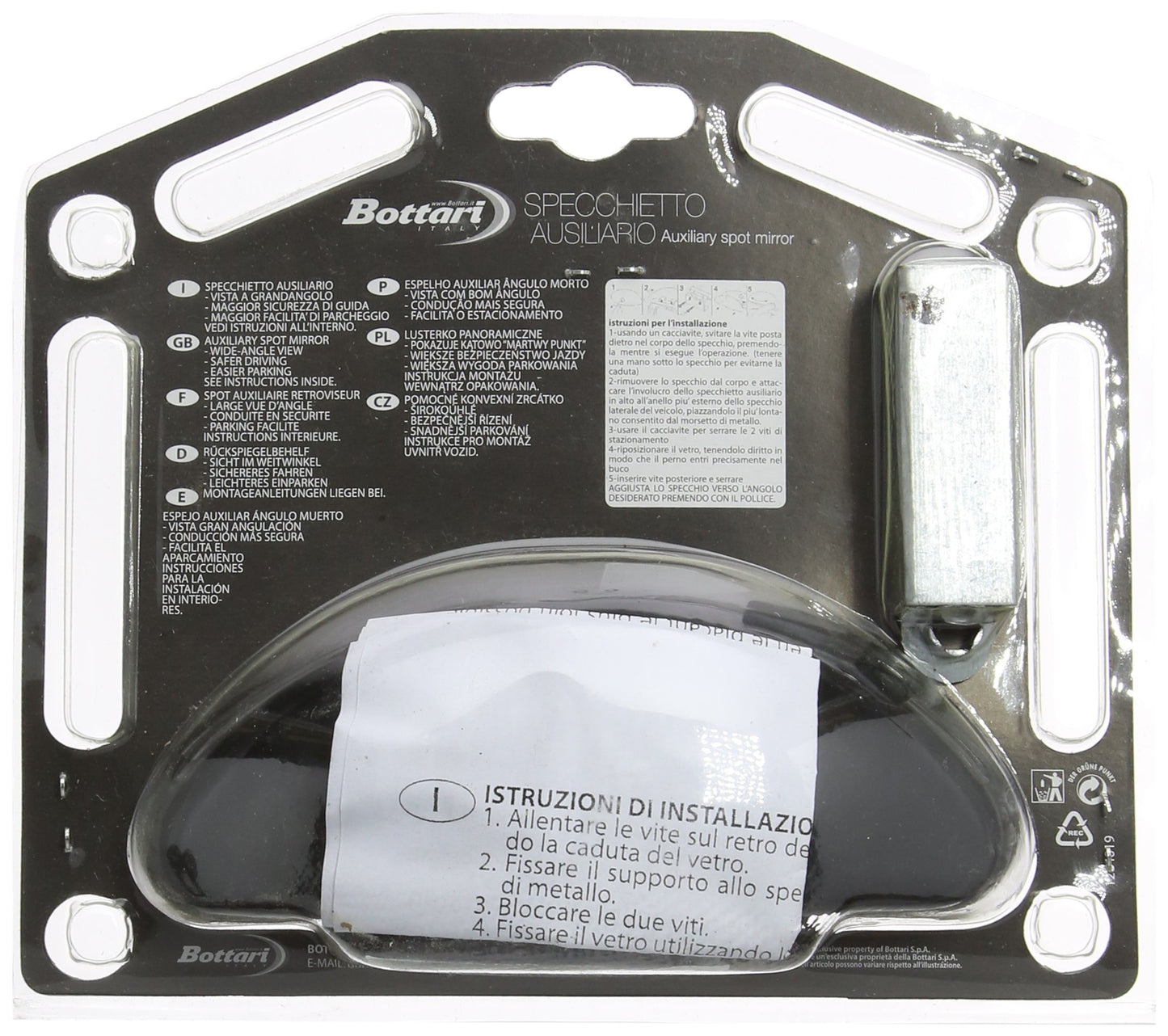 Bottari 18279 Specchietto Ausiliario per Auto