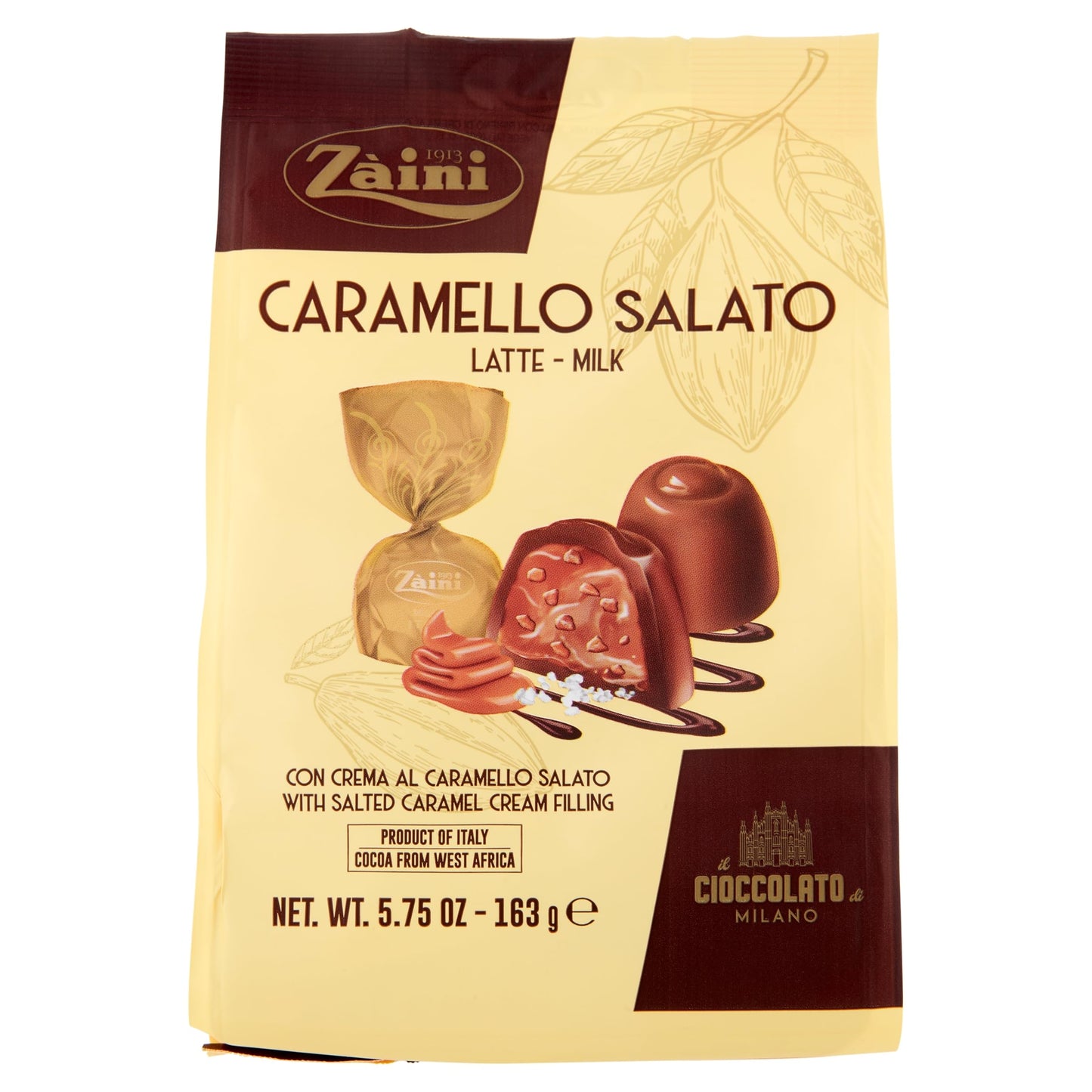 CIOCCOLATINI AL LATTE CON CREMA AL CARAMELLO SALATO ZAINI