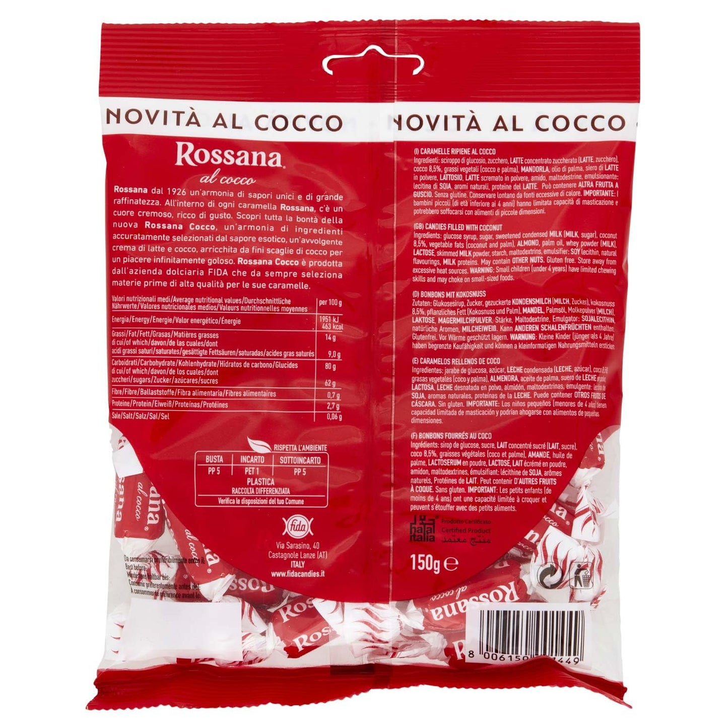 Rossana al cocco 150 g