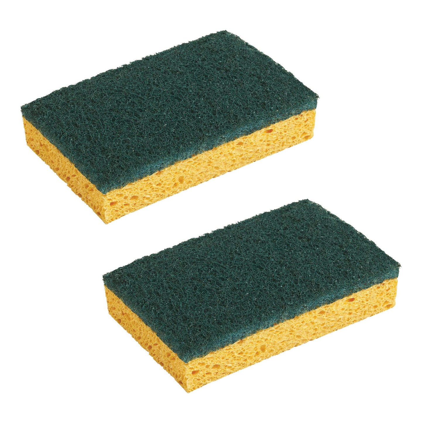 Spontex - Grattaspugna Stop-Grasso - 2 spugne raschianti verdi protezione antigrasso