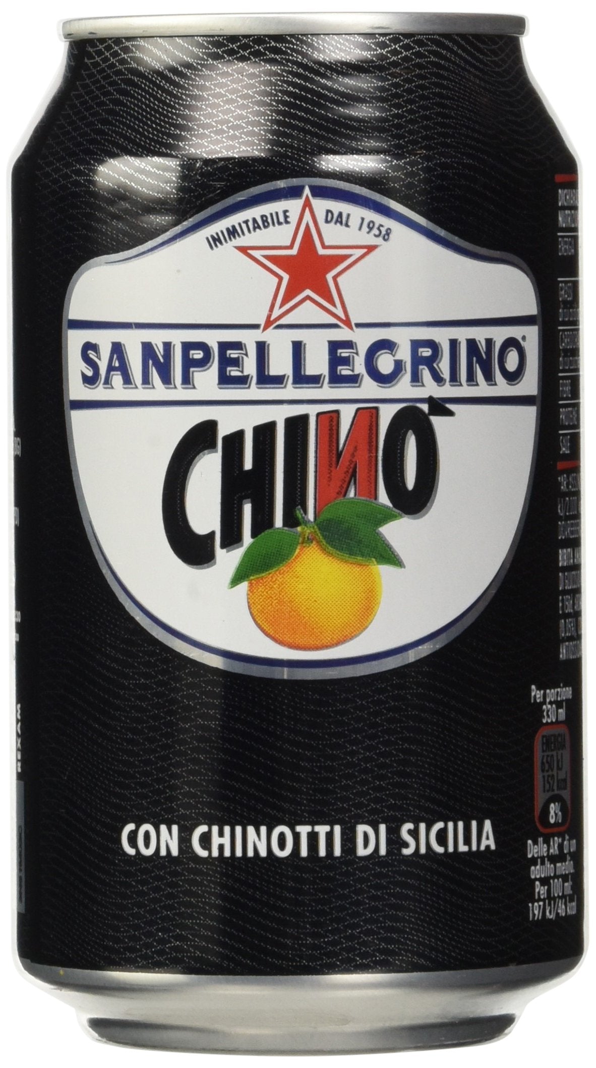 Sanpellegrino Chinò con Chinotti di Sicilia, 330 Ml [Confezione da 24]