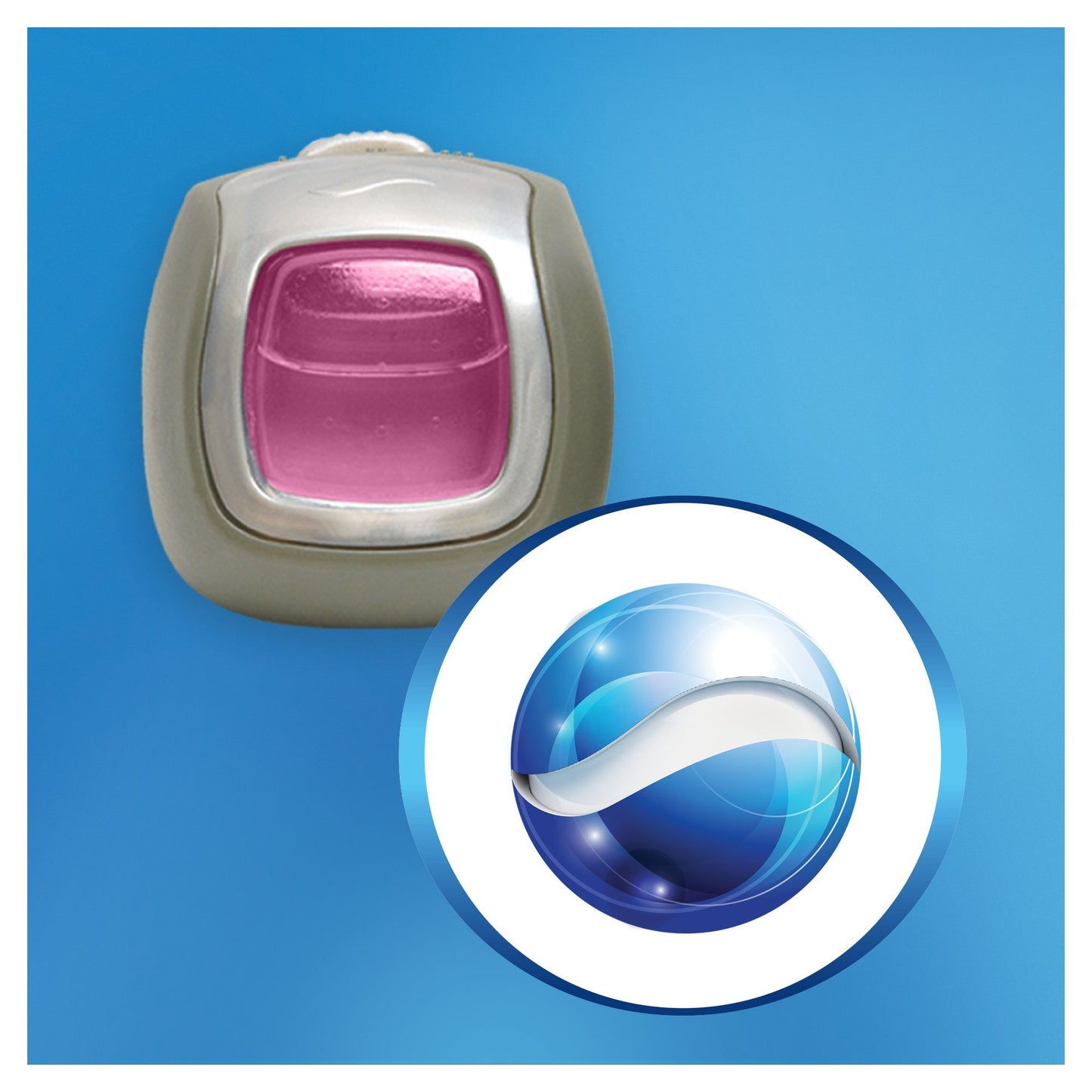 Ambi Pur Car Brezza Marina Deodorante per Auto con Clip - 1 Pezzo