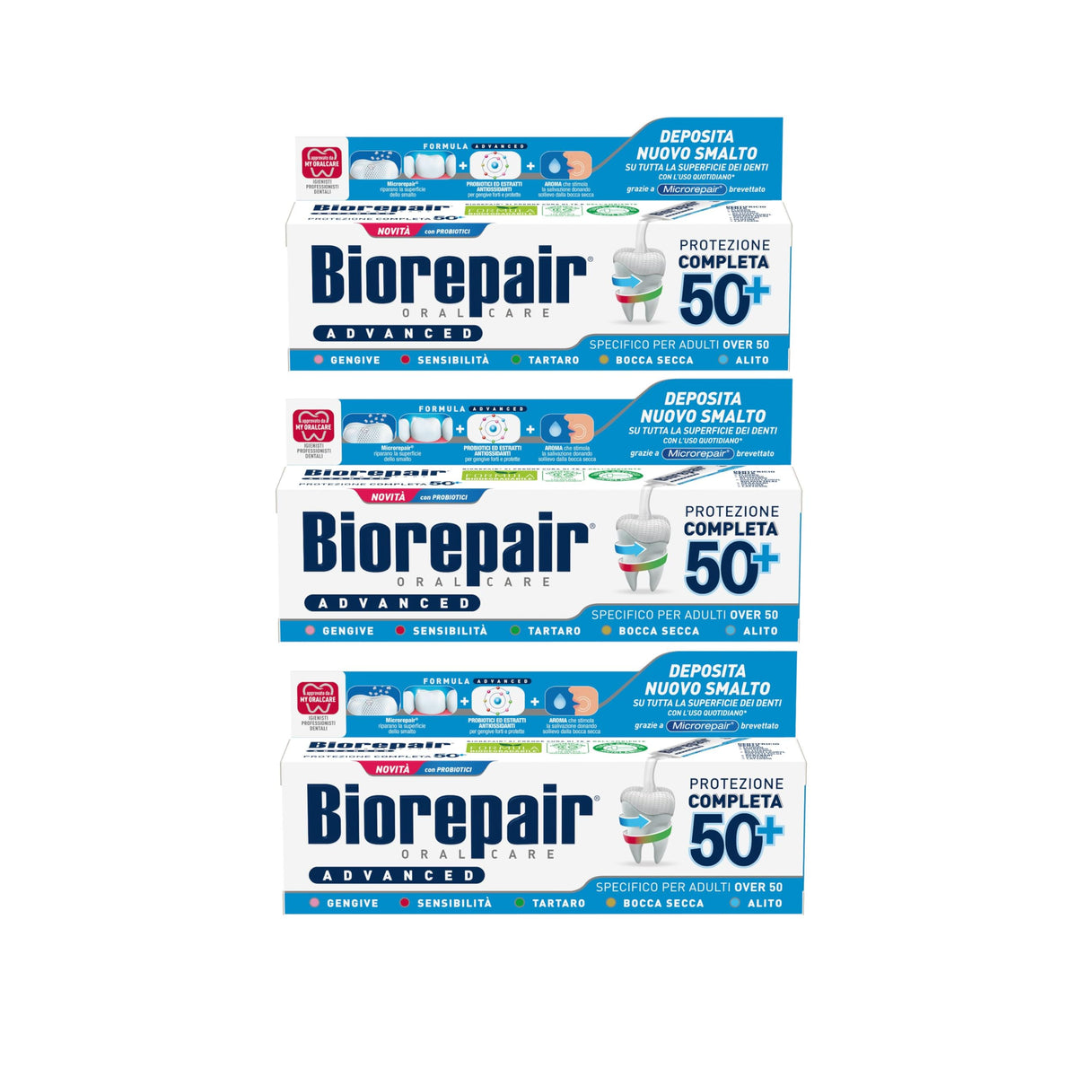 Biorepair, Dentifricio Advanced Protezione Completa 50+
