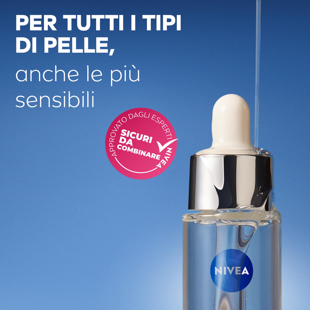 NIVEA Cellular Expert Filler Siero Viso Acido Ialuronico Rimpolpante 15 ml, Siero viso antirughe e rassodante, Face serum con Micro Acido Ialuronico Puro per una pelle levigata e rimpolpata